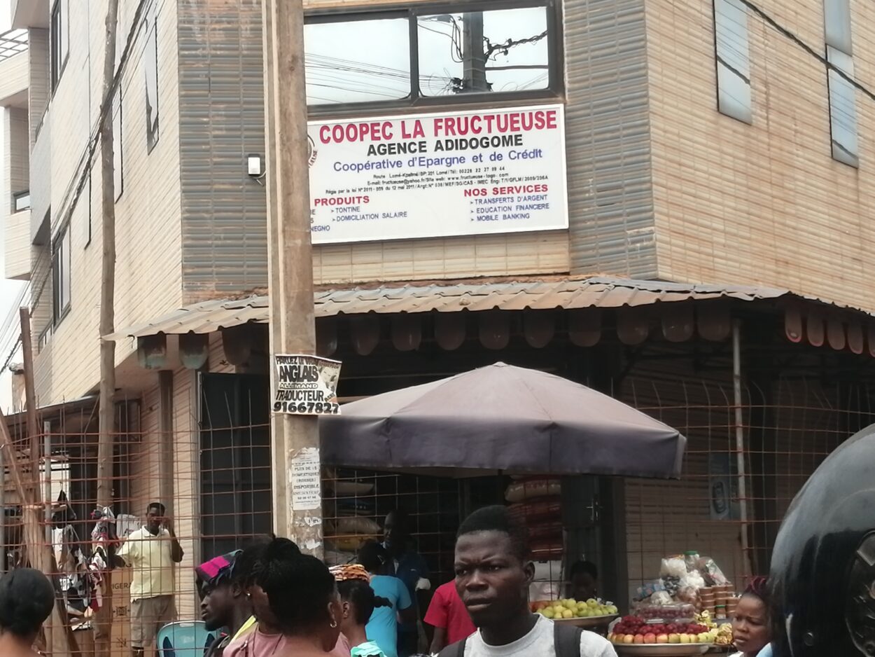 microfinance taux 24 Togo : agence Coopec La Fructueuse Adidogome Lome