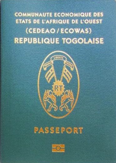 passeport togolais, document officiel de nationalité de la République togolaise (CEDEAO)